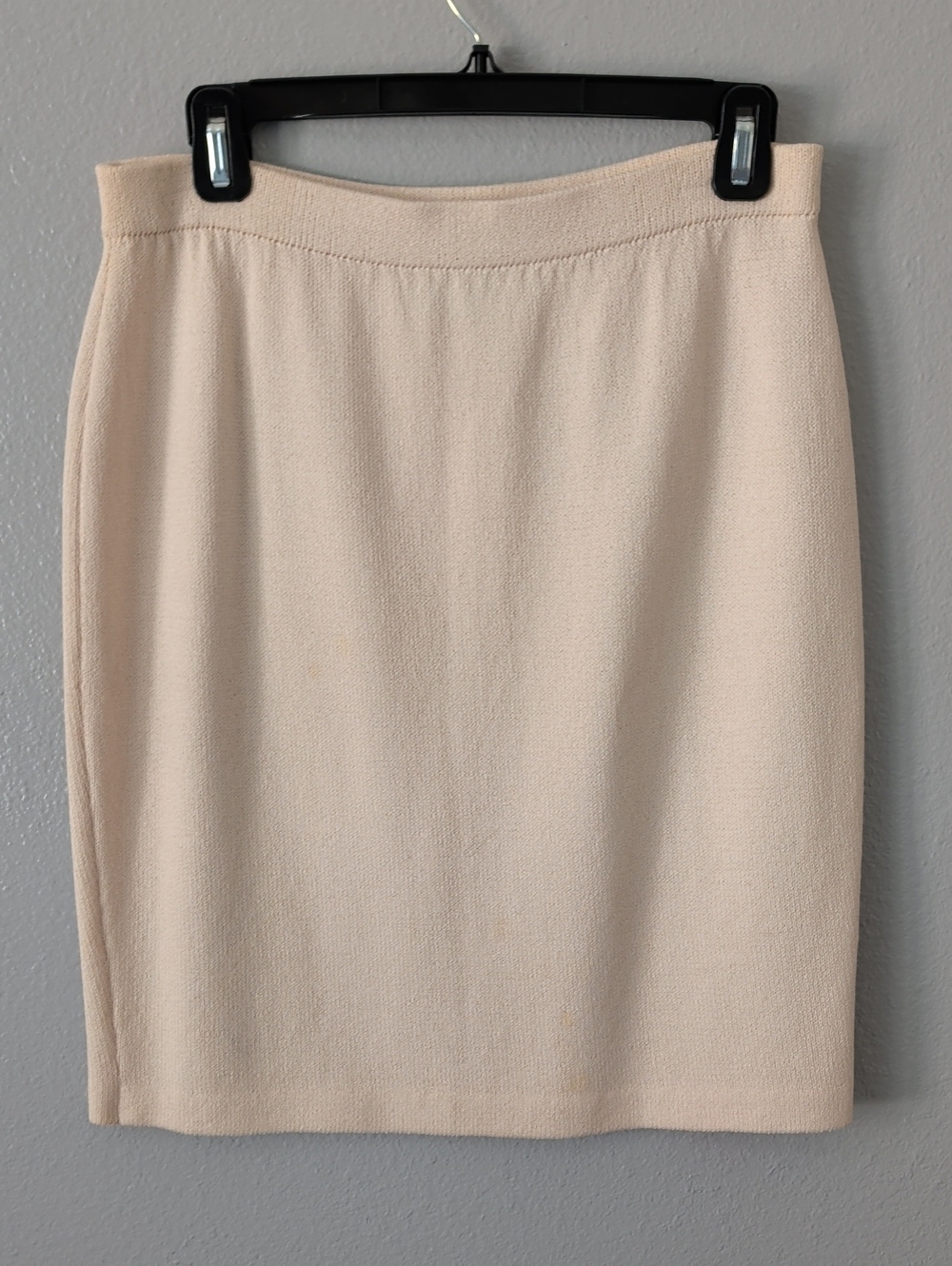 St. John By Marie Grey Women's Knit Pencil Skirt - Cream